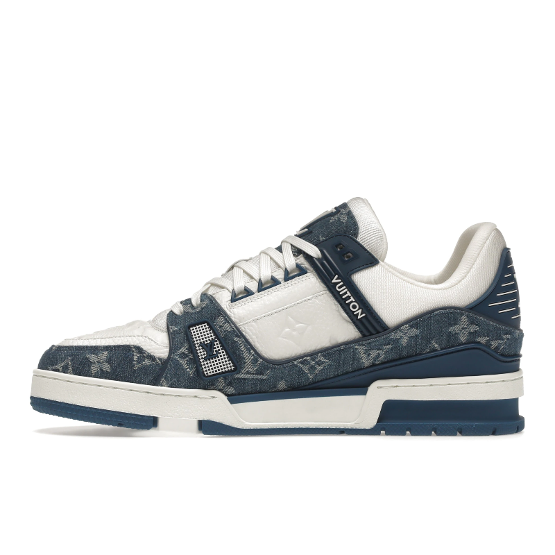 Louis Vuitton LV Trainer Monogram Denim - Blanc/Bleu - Thumbnail (Preview) 2