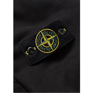 Gilet Stone Island Brushed Cotton Fleece 64220 - Noir - Thumbnail 3