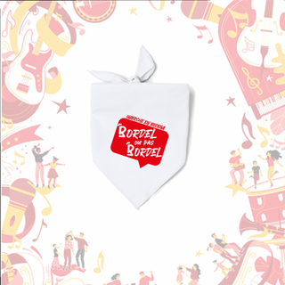 Bandana Blanc "Bordel ou pas Bordel"