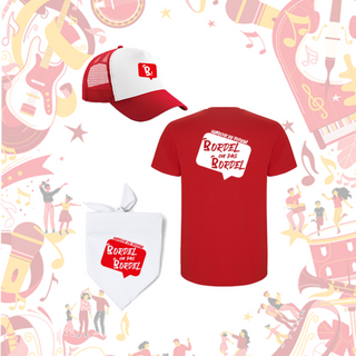 PACK FESTIF - T-shirt + Casquette + Bandana