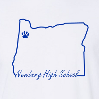 Hoodie (white) Newberg Oregon Blue