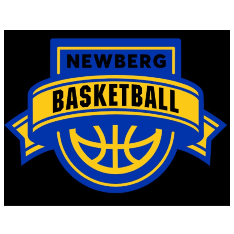 Basketball Crest; Black Hoodie Main Image