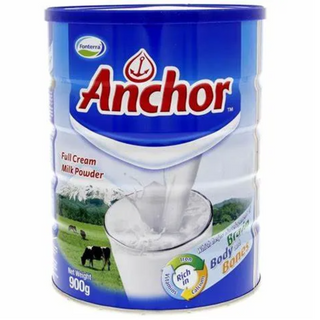 Anchor Instant Fortified Full Cream Milk Powder, Can - 900 Grams