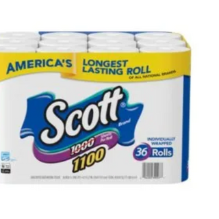 Scott 1000 Sheet Per Roll Toilet Tissue - 36 Rolls