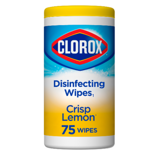 Clorox Disinfecting Wipes, Crisp Lemon - 75 Cnt