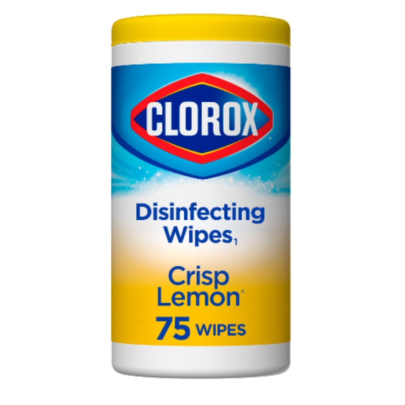 Clorox Disinfecting Wipes, Crisp Lemon - 75 Cnt