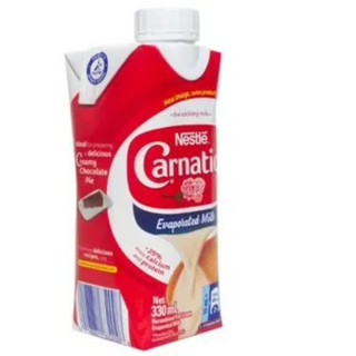 Nestle Carnation Evaporated Full Cream Milk, Carton - 330 ml Case