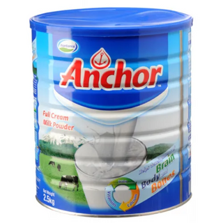 Anchor Instant Fortified Full Cream Milk Powder, Can - 2500 Grams