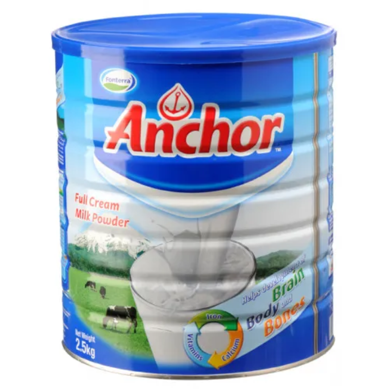 Anchor Instant Fortified Full Cream Milk Powder, Can - 2500 Grams Main Image