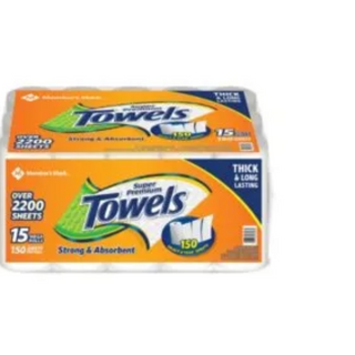 Member's Mark Select And Tear Paper Towel - 15 Rolls