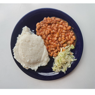 Sadza with beans