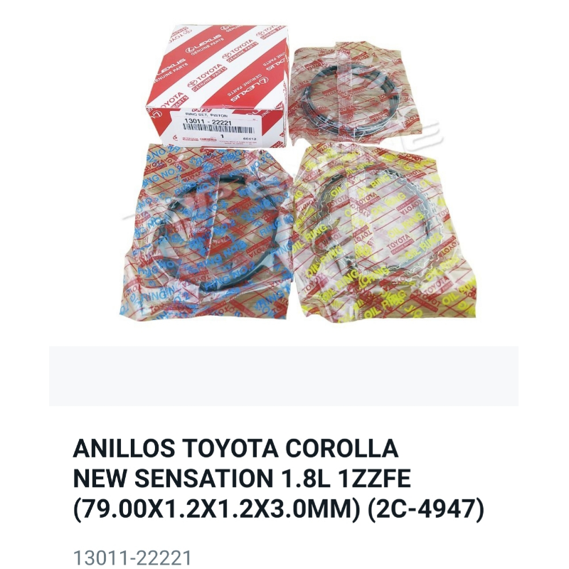 ANILLOS PARA TOYOTA - Thumbnail (Preview) 3