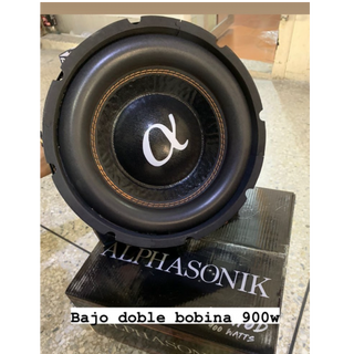 Bajo 10" Doble Bobina 900w Marca Alfa Sonik 