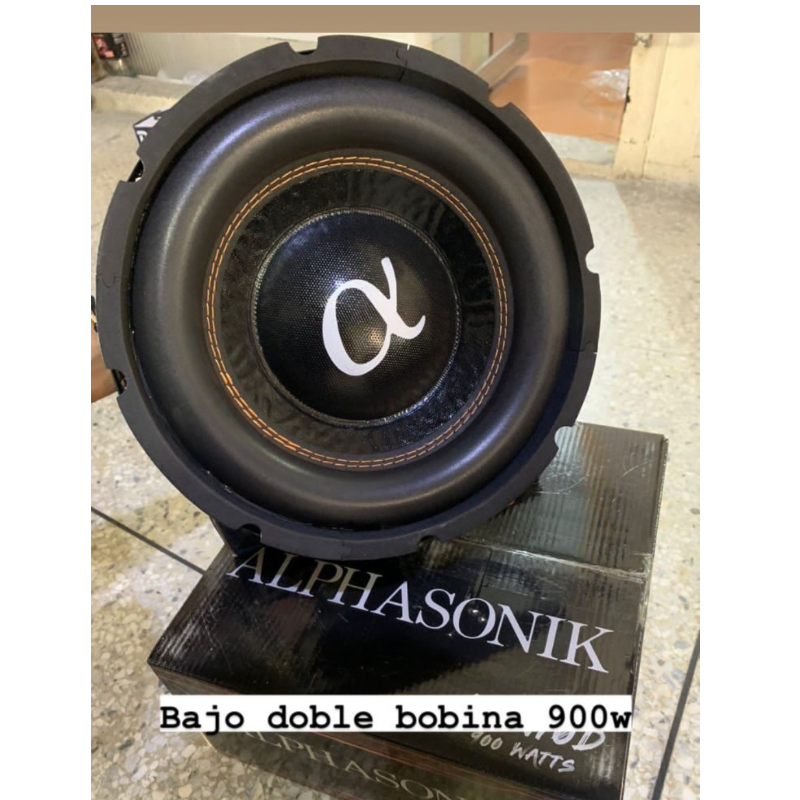 Bajo 10" Doble Bobina 900w Marca Alfa Sonik  Main Image