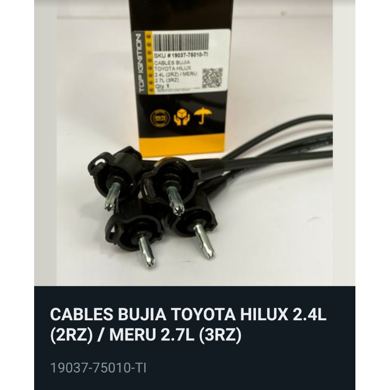 CABLE DE BUJÍA TOYOTA - Thumbnail (Preview) 3