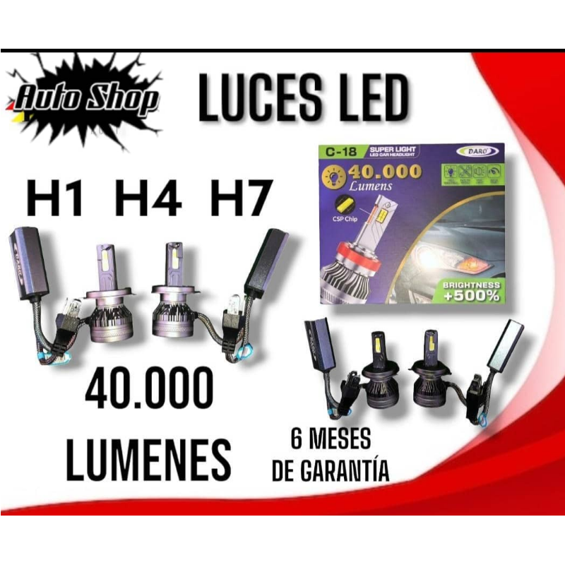 Luces LED 40mil Lumens Bombillos de Faros  - Thumbnail (Preview) 2