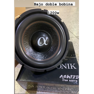 Bajo 12" Doble Bobina 1200w Marca Alfa Sonik