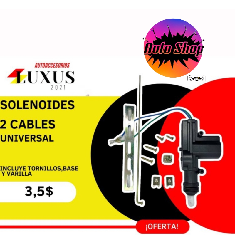 Solenoide de Puerta de 2 Cables