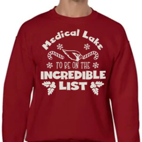 Incredible List - Red Crew - White Design
