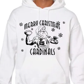 Santa - White Hoodie