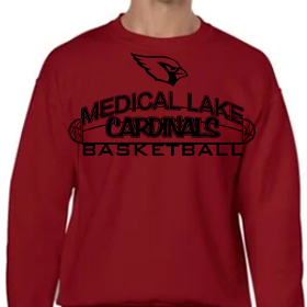 Basketball #1 - Red Crew - Black Design