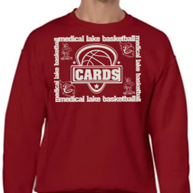 Basketball #2 - Red Crew - White Design