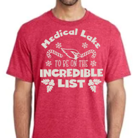Incredible List - Red T-Shirt - White Design