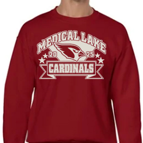 Star Banner - Red Crew - White Design