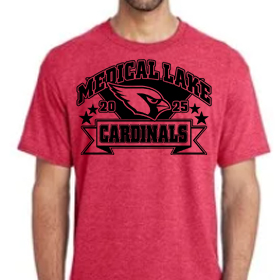 Star Banner - Red T-Shirt - Black Design