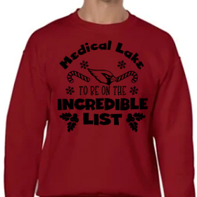 Incredible List - Red Crew - Black Design