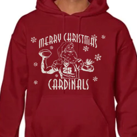 Santa - Red Hoodie - White Design