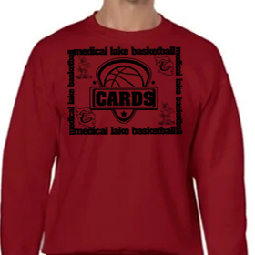 Basketball #2 - Red Crew - Black Design
