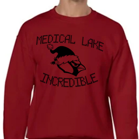 Holiday Incredible - Red Crew - Black Design