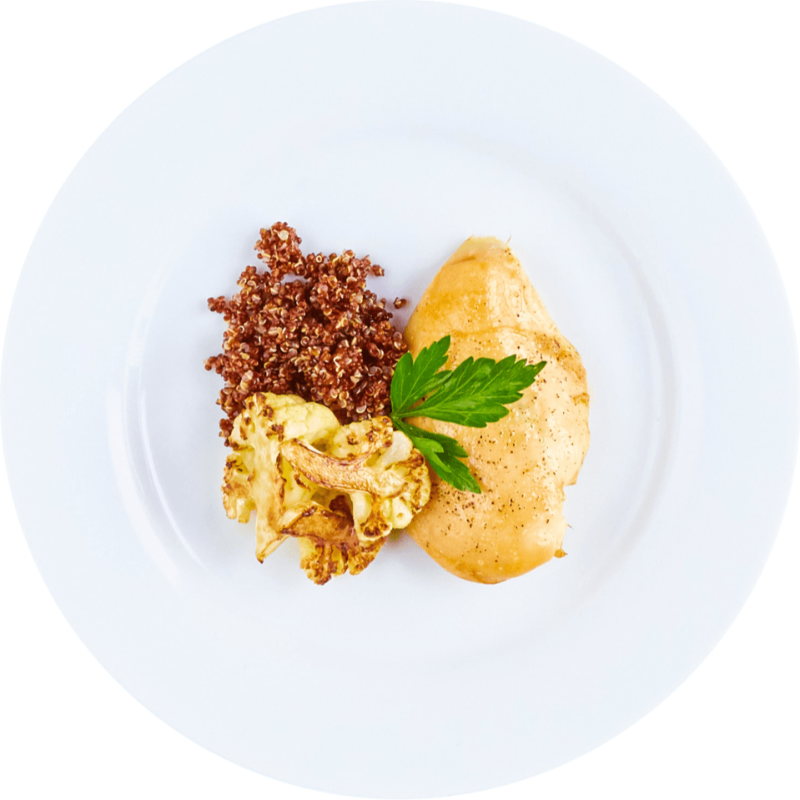 ORGANIC CHICKEN AND CAULIFLOWER
