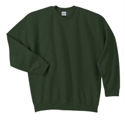 Dark Green Crew Sweatshirt Large Image