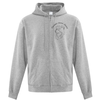 Aurora Full Zip Hoodie in Grey