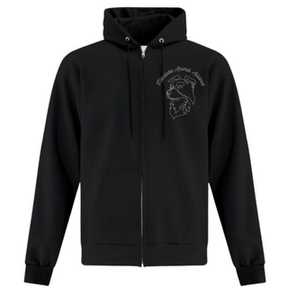 Aurora Full Zip Hoodie in Black