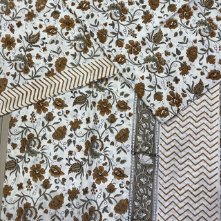perkhel hand block printed bed sheet 
