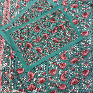 hand block printed bed sheet   