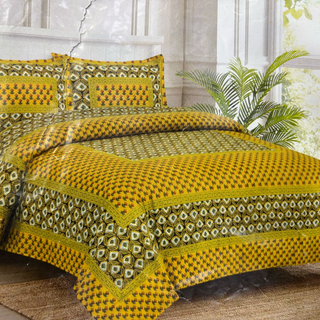 hand block printed bed sheet   