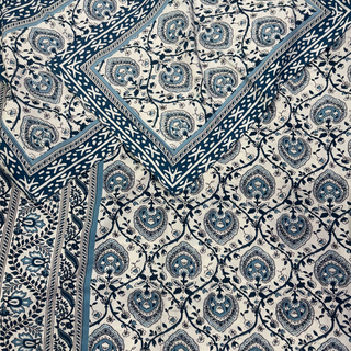 hand block printed bed sheet   
