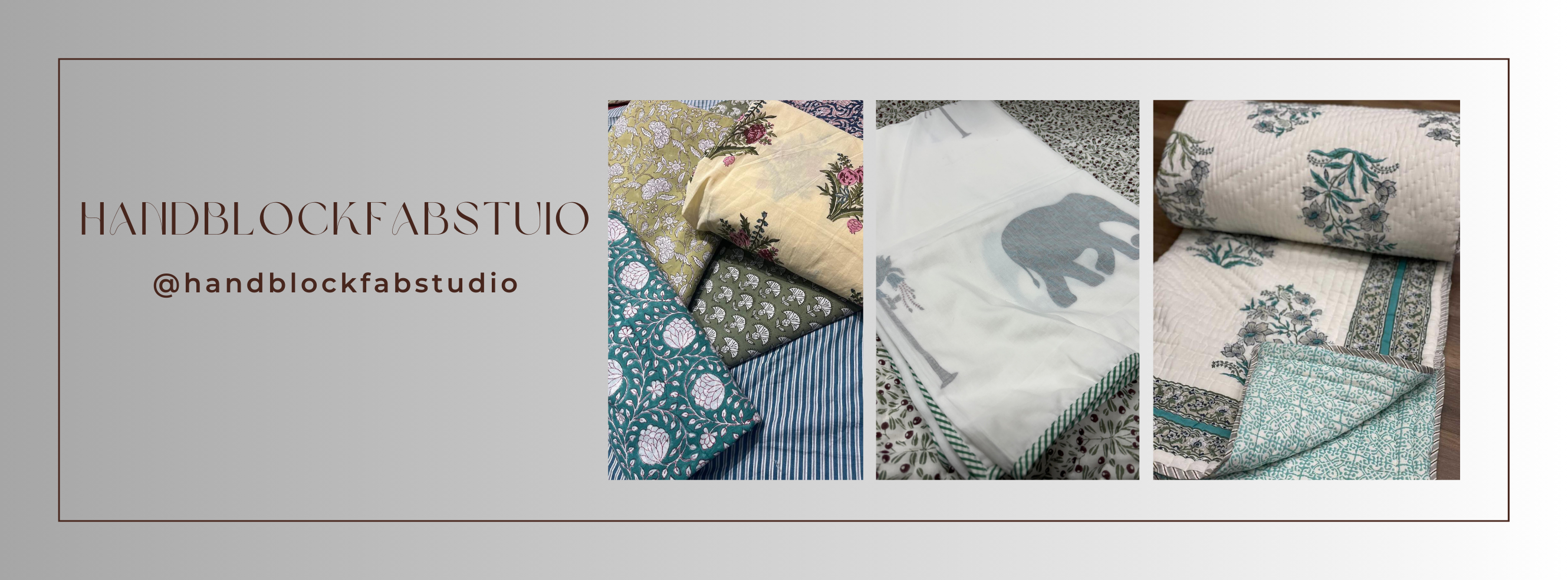 BLOCK PRINTED BED SHEET - Banner