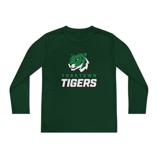 Youth Tiger Long Sleeve Athletic Tee - Green