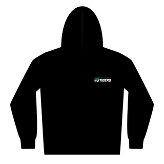 Youth Tiger Embroidered Logo Hoodie - Black