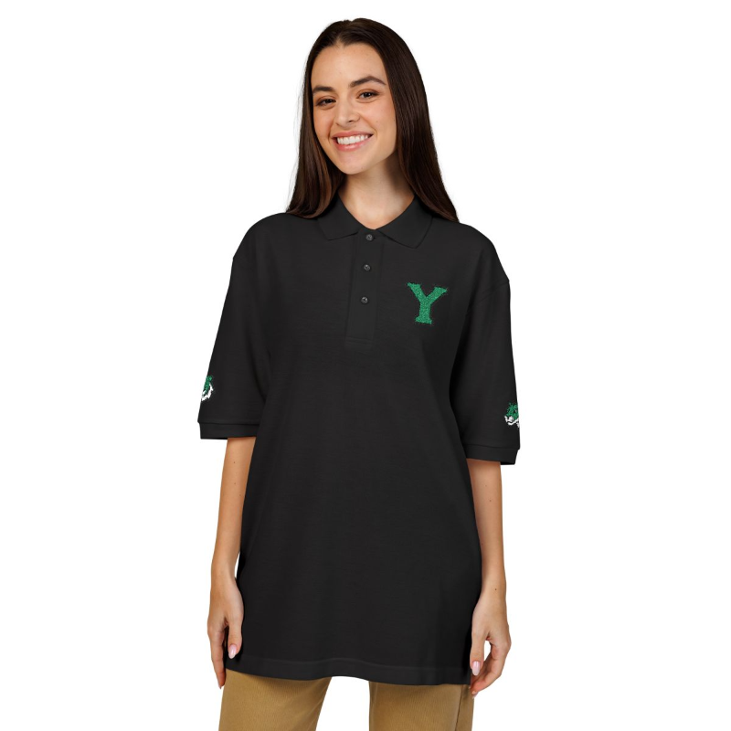 Yorktown Embroidered Polo - Black (Unisex)