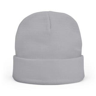 Tiger Embroidered Knit Beanie - Grey