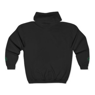 Tiger Logo Embroidered Full Zip Hoodie - Navy Blue (Unisex)