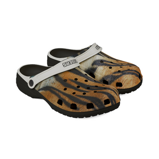 Yorktown Tiger Print Black Clog Shoes (Boys/Men) 