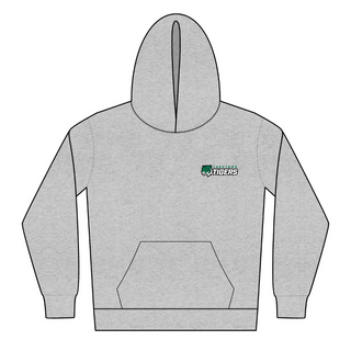 Youth Tiger Embroidered Logo Hoodie - Sport Grey