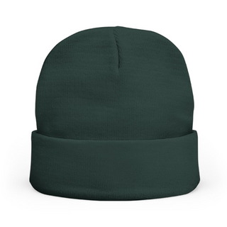 Tiger Embroidered Knit Beanie - Green